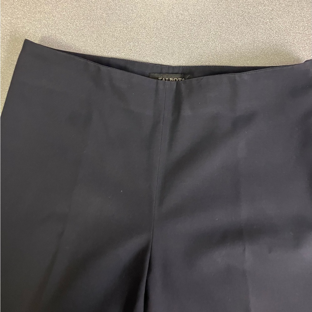 Talbots Classic Side Zip Navy Sz 4